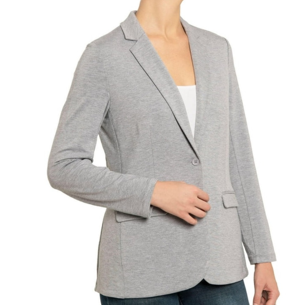 Philosophy Gray Women's Blazer knit size Large New!